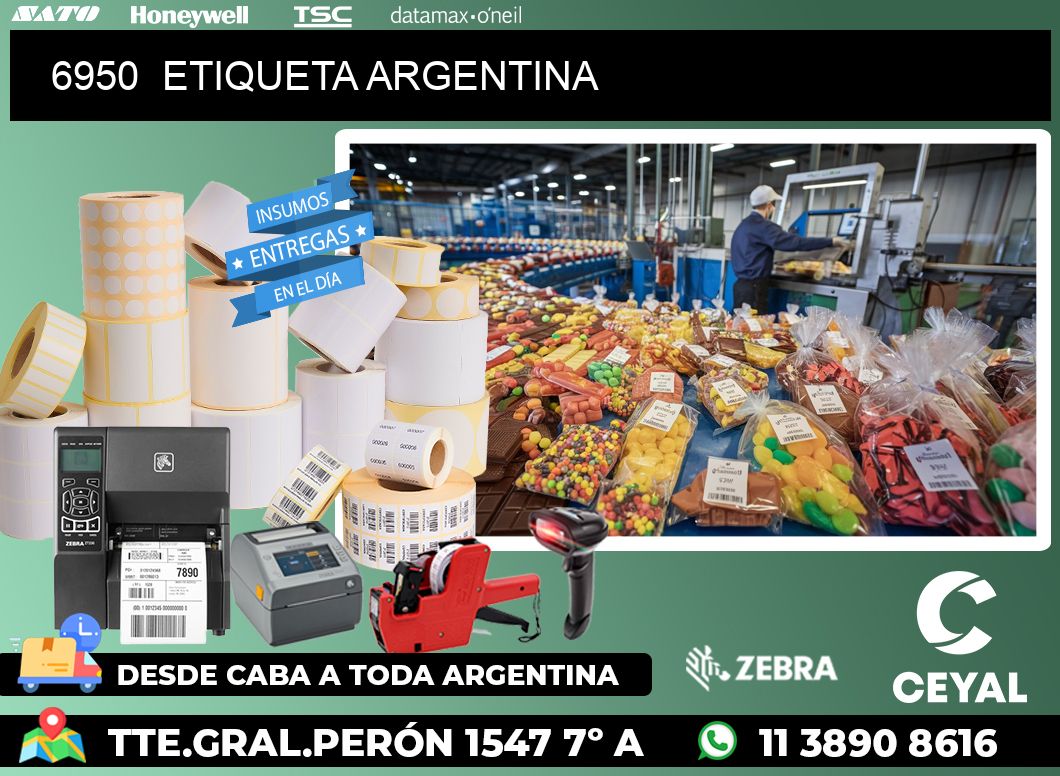 6950  ETIQUETA ARGENTINA