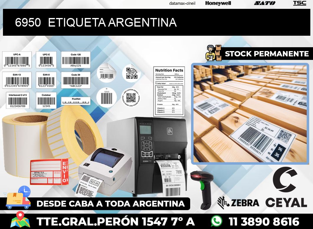 6950  ETIQUETA ARGENTINA