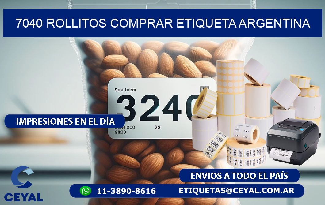 7040 ROLLITOS COMPRAR ETIQUETA ARGENTINA