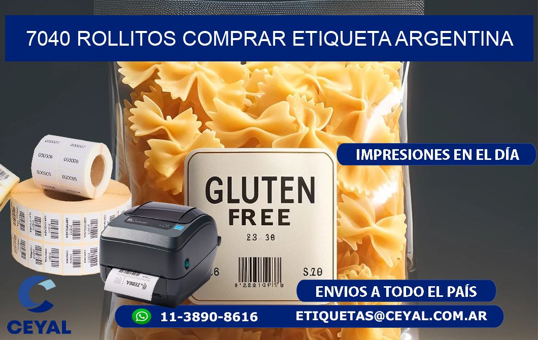 7040 ROLLITOS COMPRAR ETIQUETA ARGENTINA