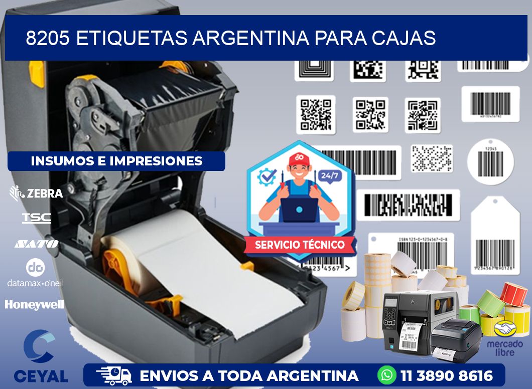 8205 ETIQUETAS ARGENTINA PARA CAJAS