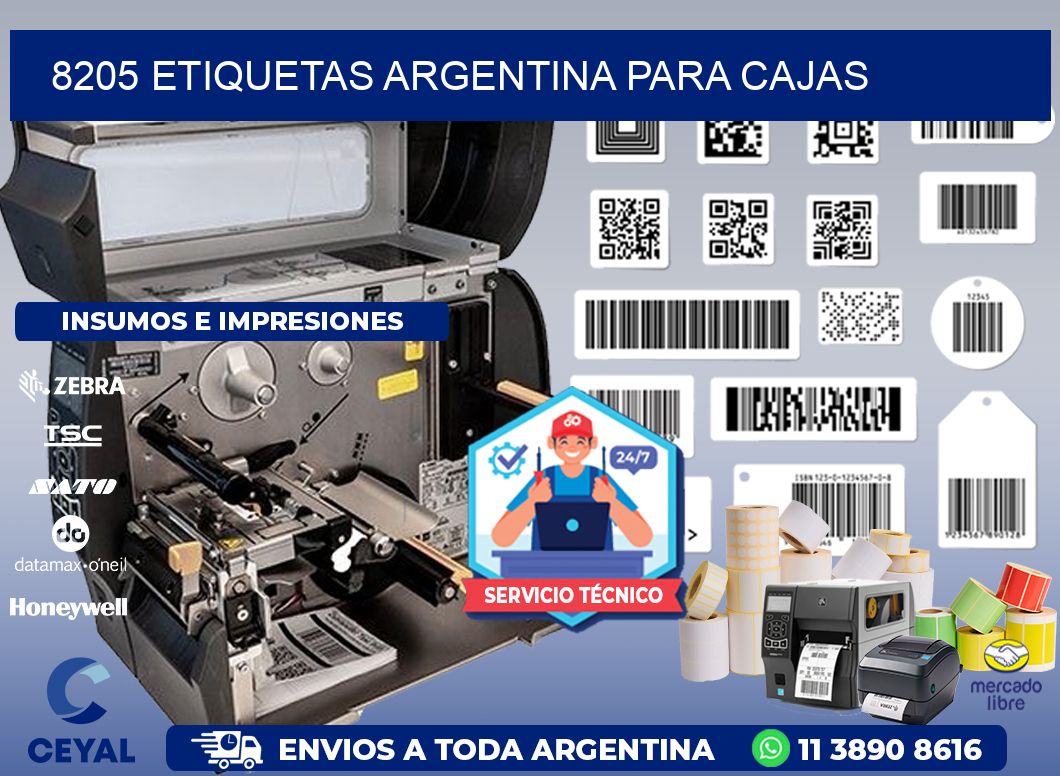 8205 ETIQUETAS ARGENTINA PARA CAJAS