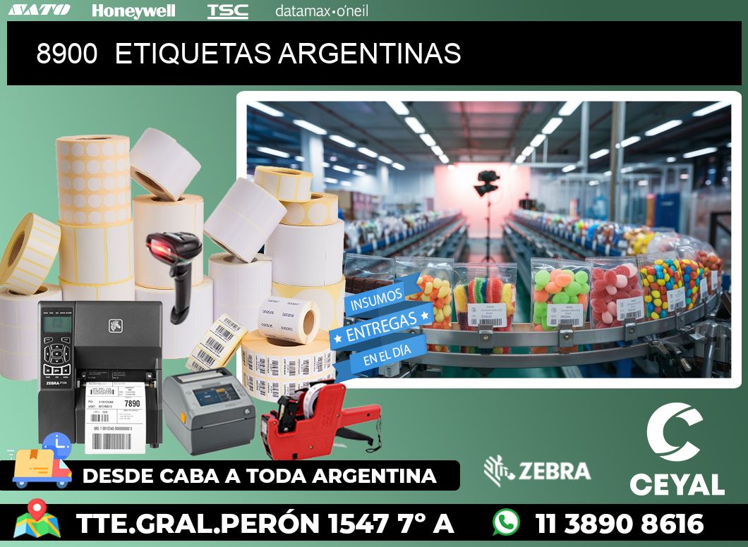 8900  ETIQUETAS ARGENTINAS