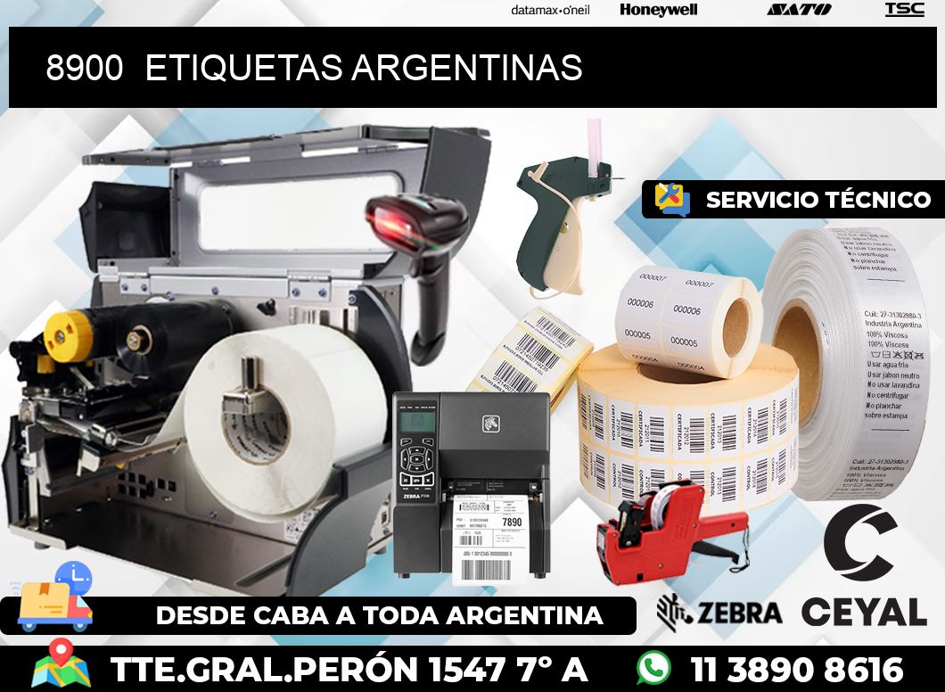 8900  ETIQUETAS ARGENTINAS