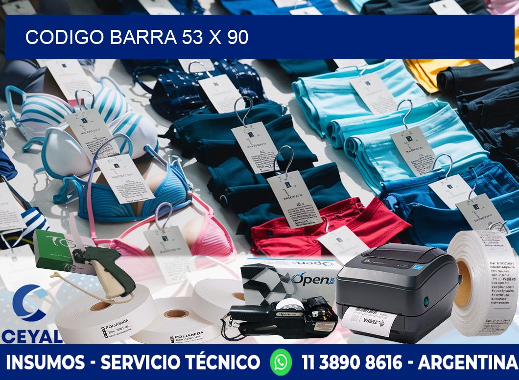 CODIGO BARRA 53 x 90