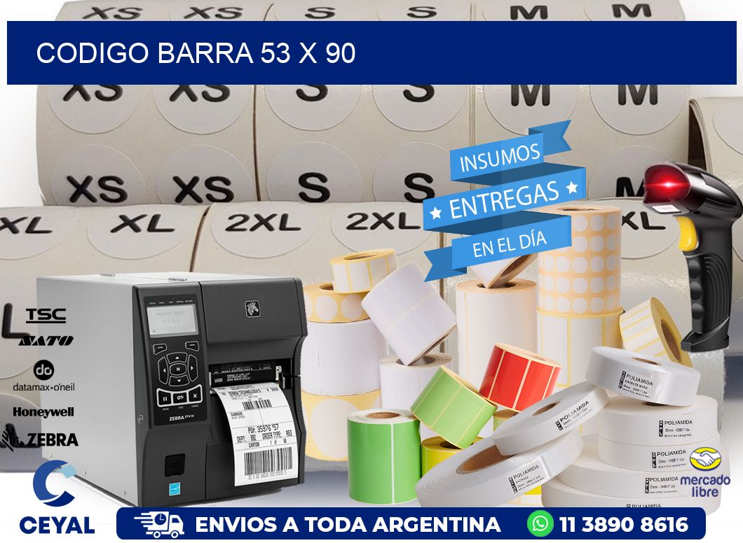 CODIGO BARRA 53 x 90