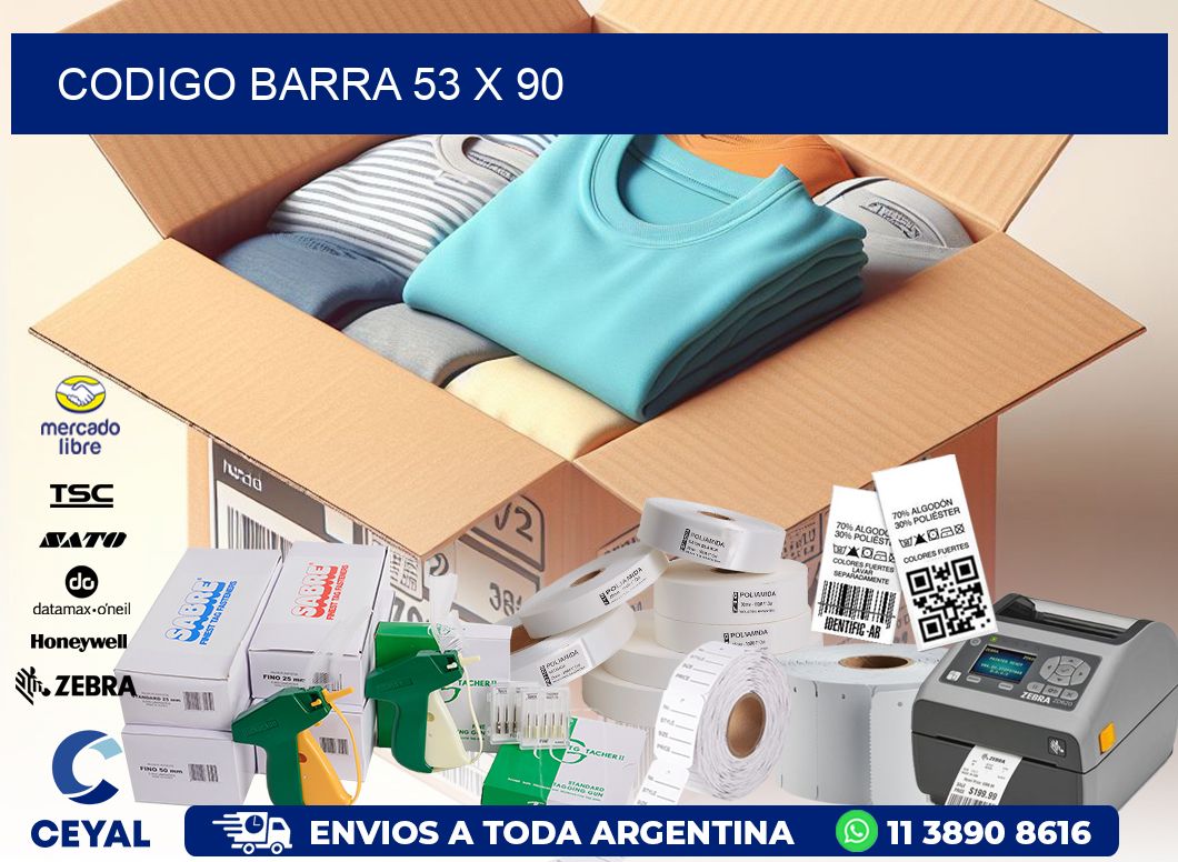 CODIGO BARRA 53 x 90