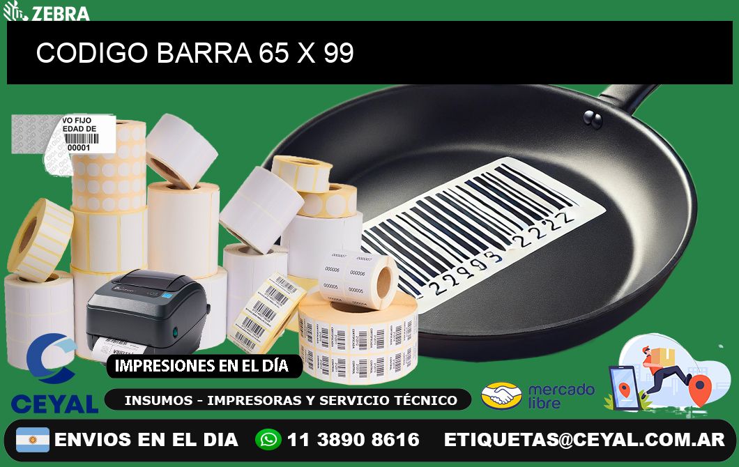 CODIGO BARRA 65 x 99