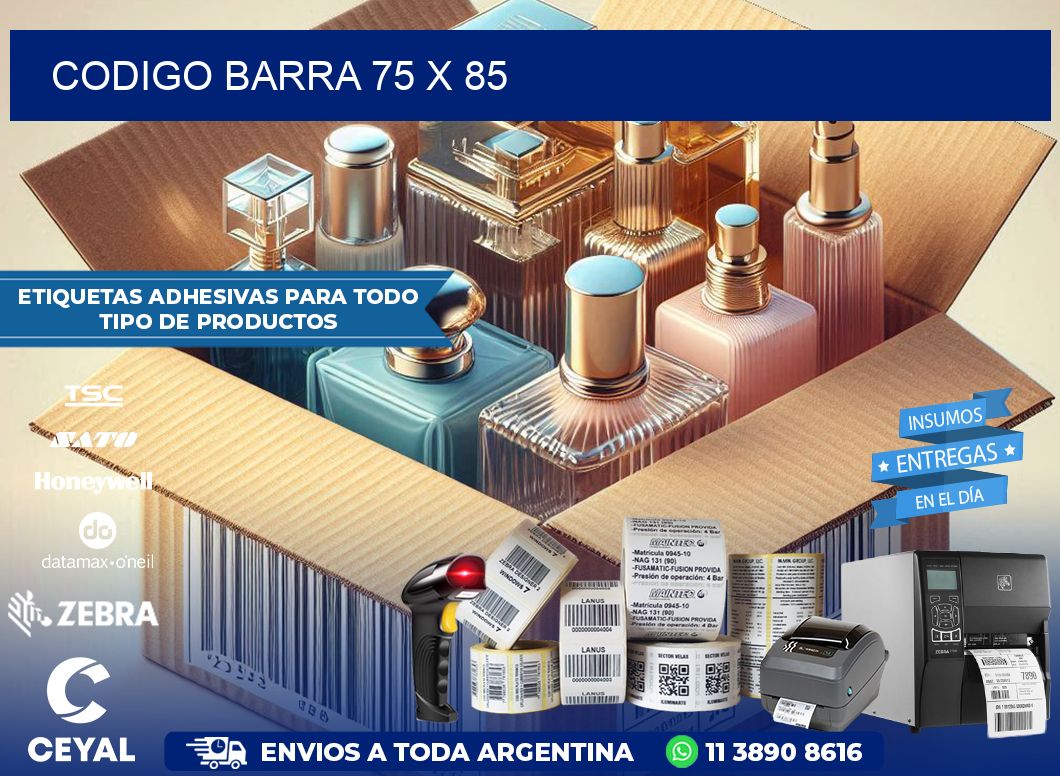 CODIGO BARRA 75 x 85