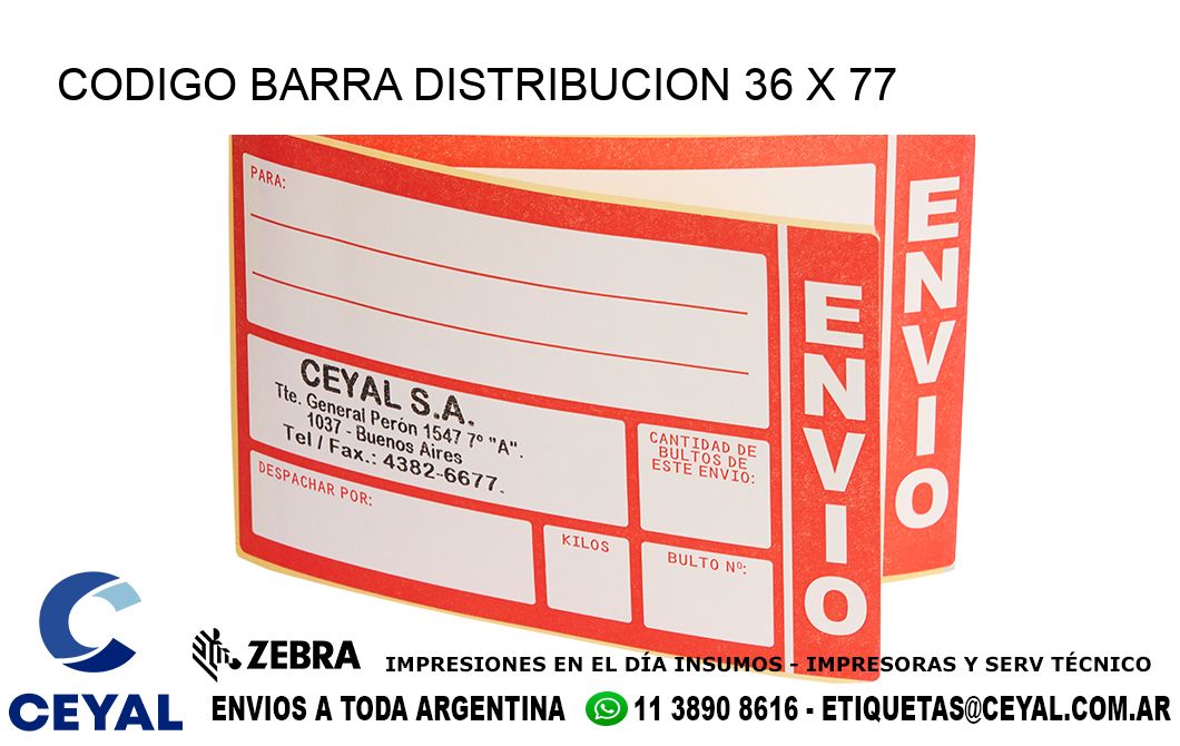 CODIGO BARRA DISTRIBUCION 36 x 77