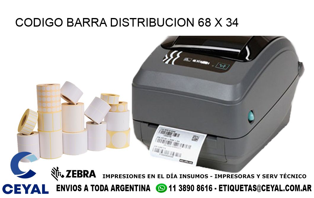 CODIGO BARRA DISTRIBUCION 68 x 34