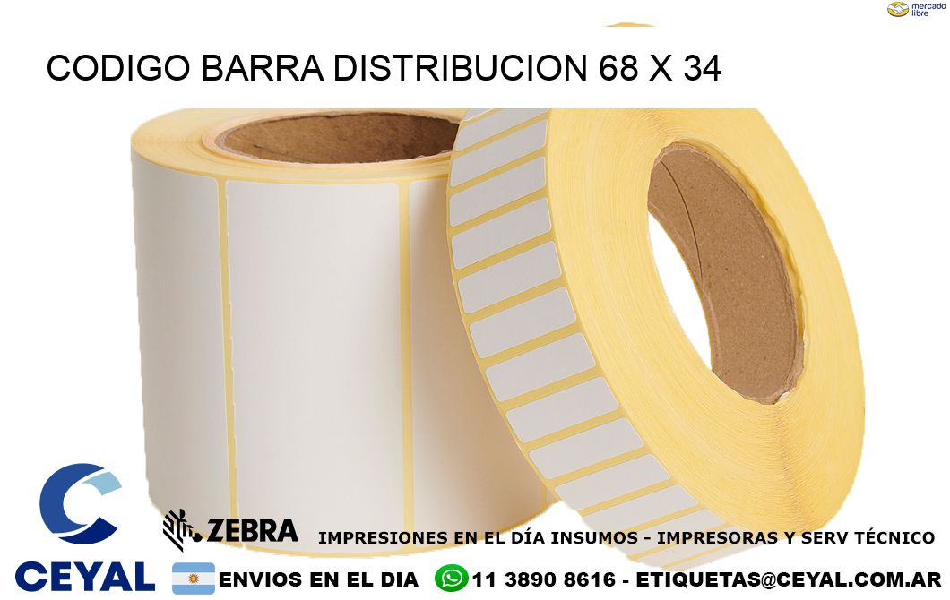 CODIGO BARRA DISTRIBUCION 68 x 34