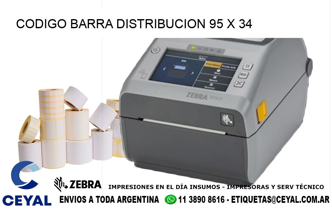 CODIGO BARRA DISTRIBUCION 95 x 34