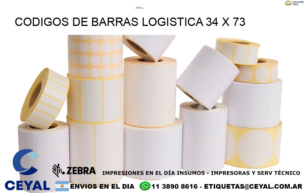 CODIGOS DE BARRAS LOGISTICA 34 x 73