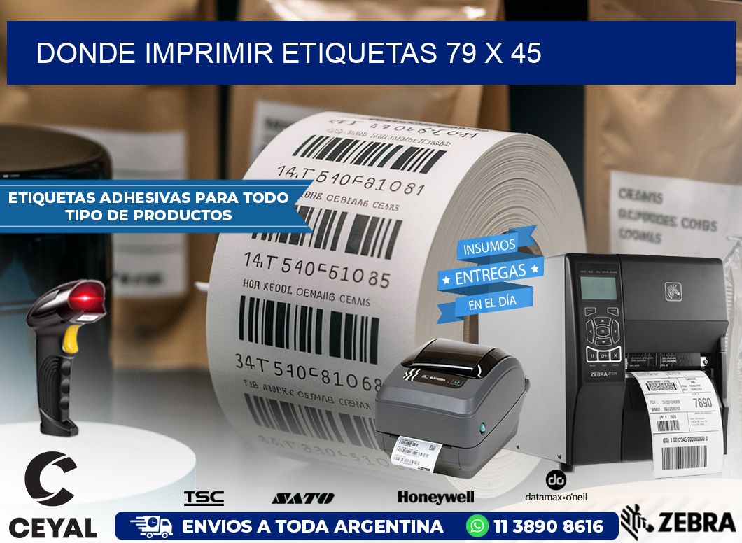 DONDE IMPRIMIR ETIQUETAS 79 x 45