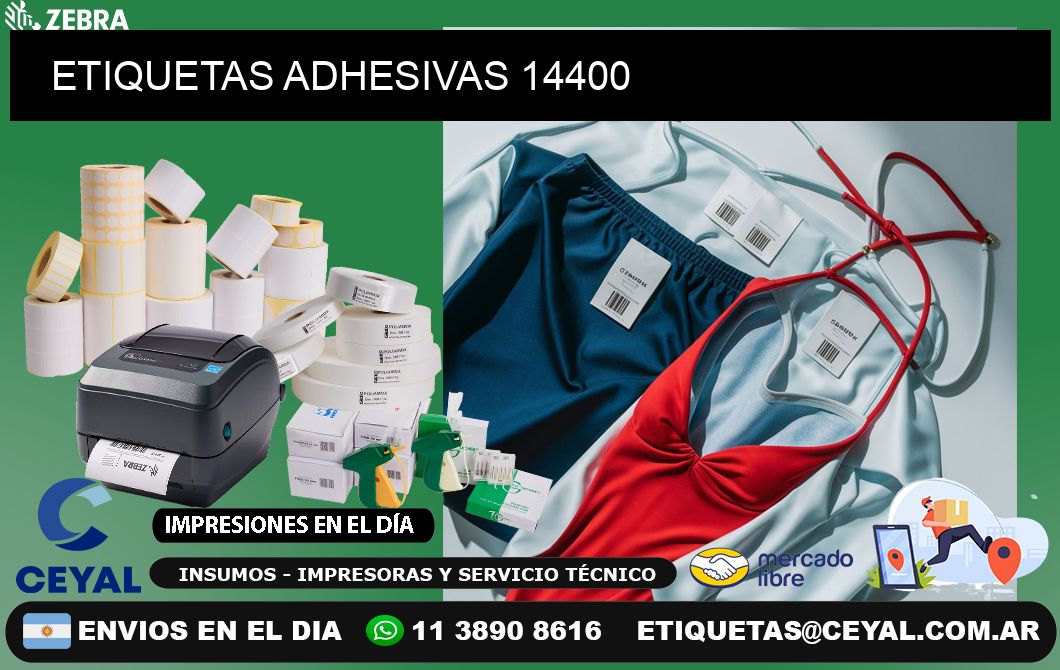 ETIQUETAS ADHESIVAS 14400