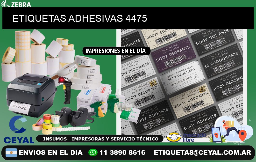ETIQUETAS ADHESIVAS 4475