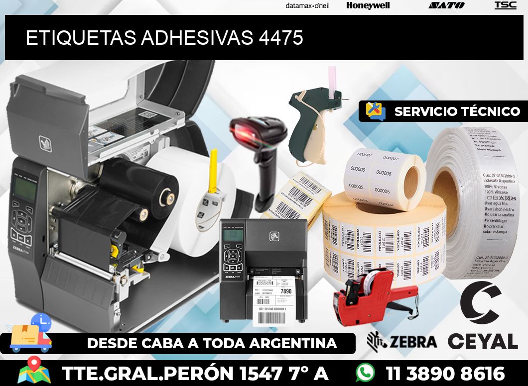 ETIQUETAS ADHESIVAS 4475