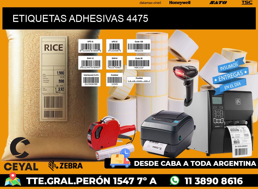 ETIQUETAS ADHESIVAS 4475