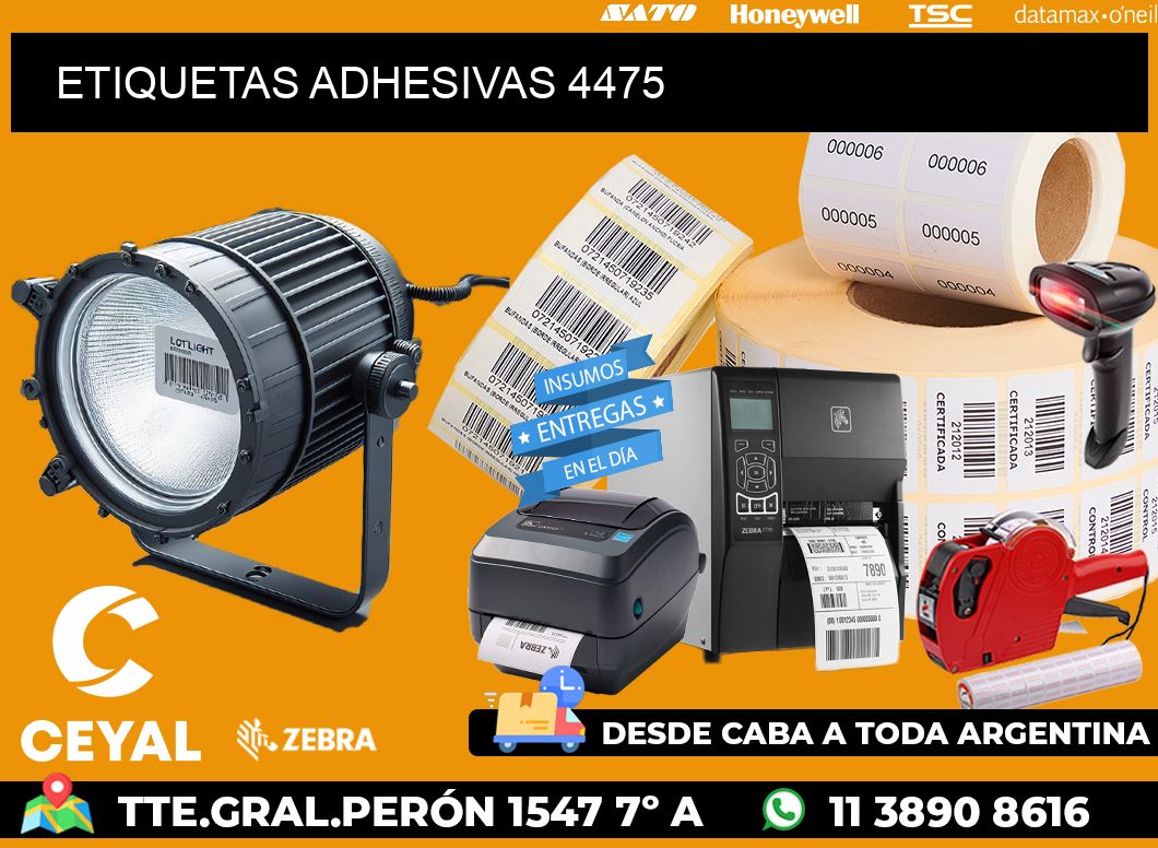 ETIQUETAS ADHESIVAS 4475