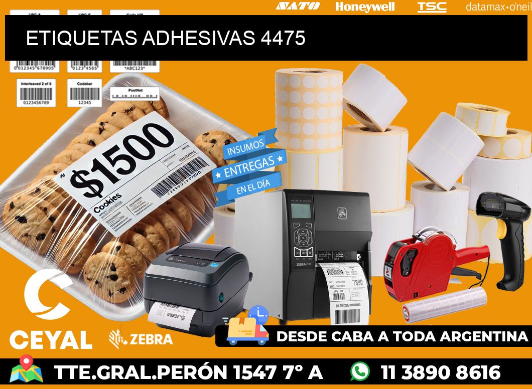 ETIQUETAS ADHESIVAS 4475