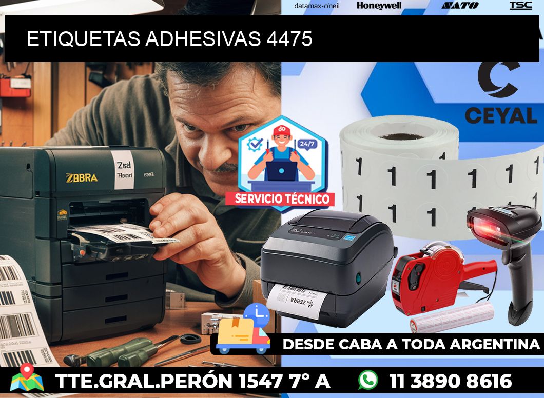 ETIQUETAS ADHESIVAS 4475