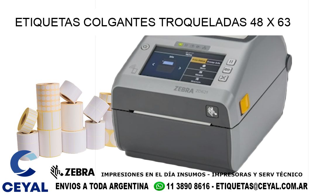 ETIQUETAS COLGANTES TROQUELADAS 48 x 63