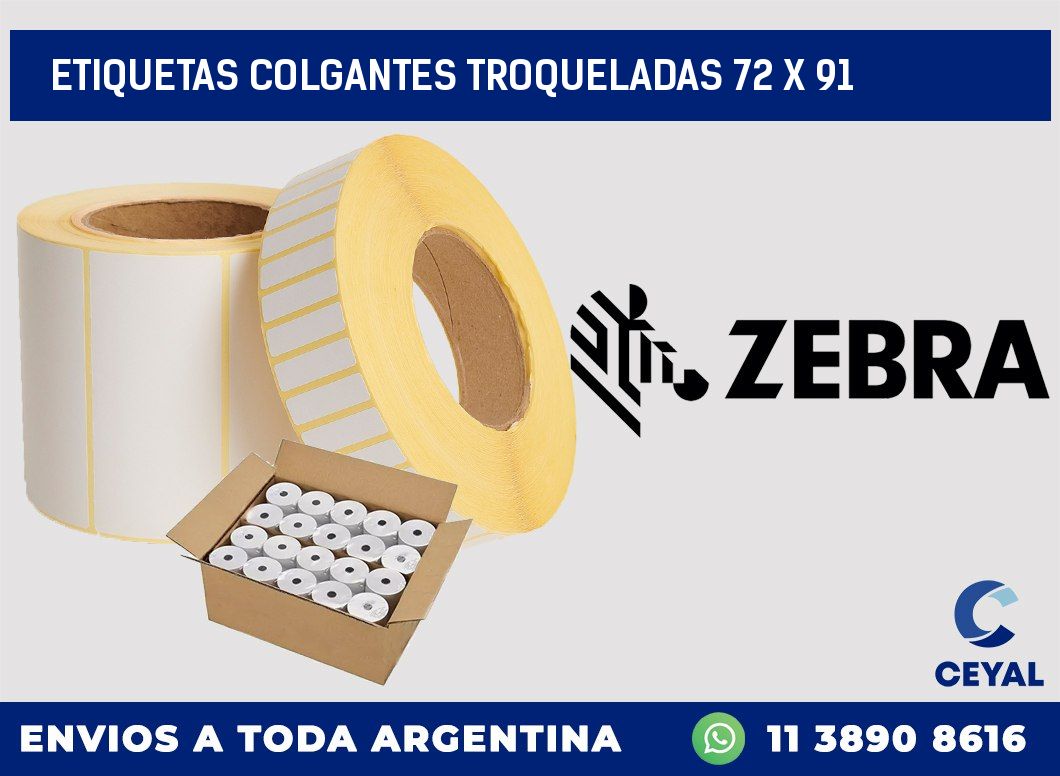 ETIQUETAS COLGANTES TROQUELADAS 72 x 91
