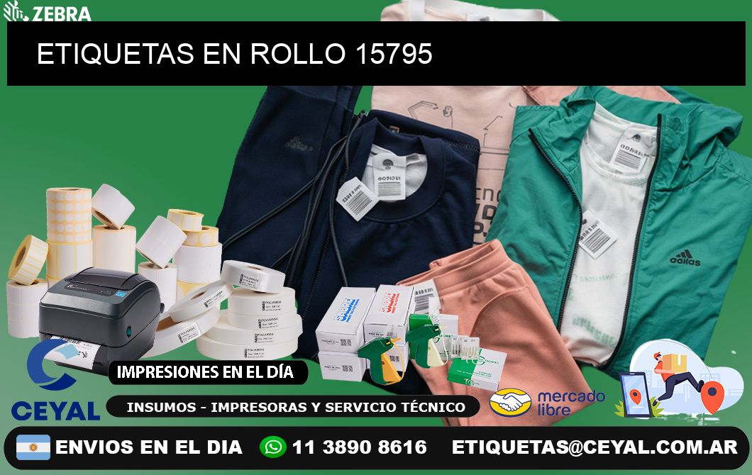 ETIQUETAS EN ROLLO 15795