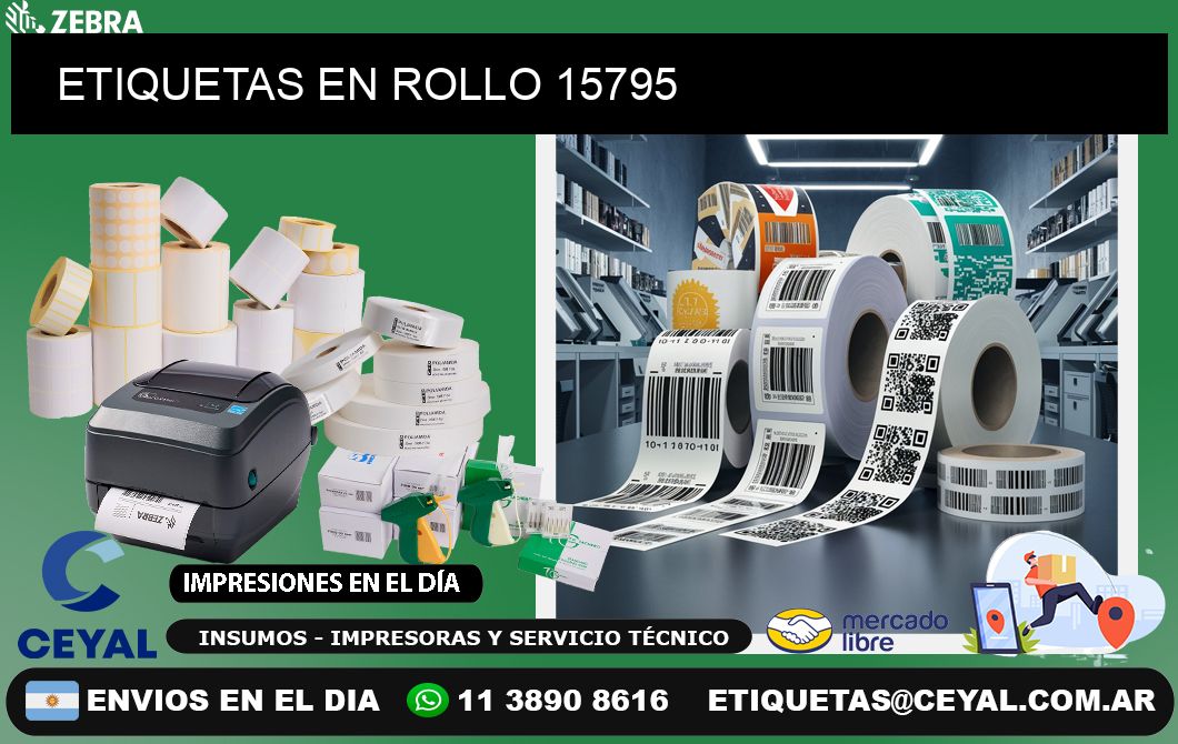 ETIQUETAS EN ROLLO 15795