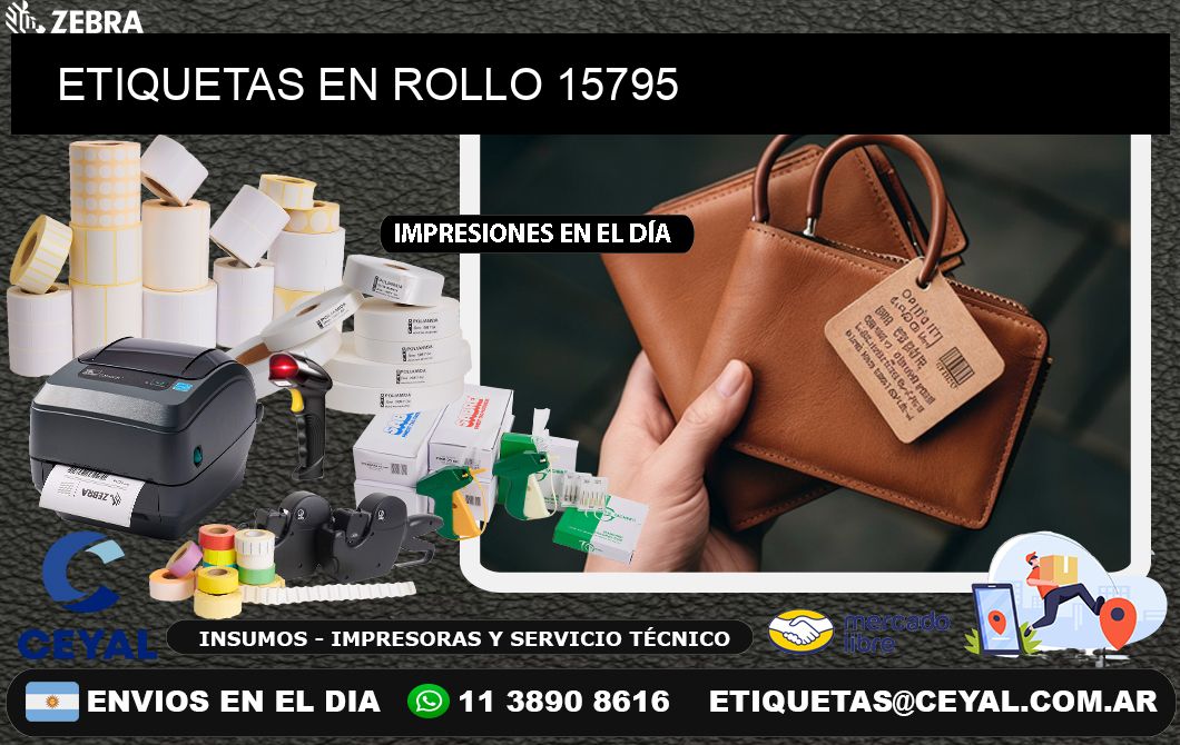 ETIQUETAS EN ROLLO 15795