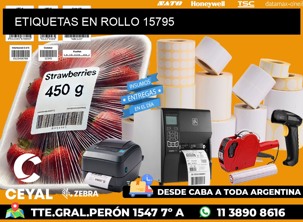 ETIQUETAS EN ROLLO 15795
