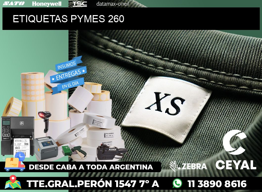 ETIQUETAS PYMES 260
