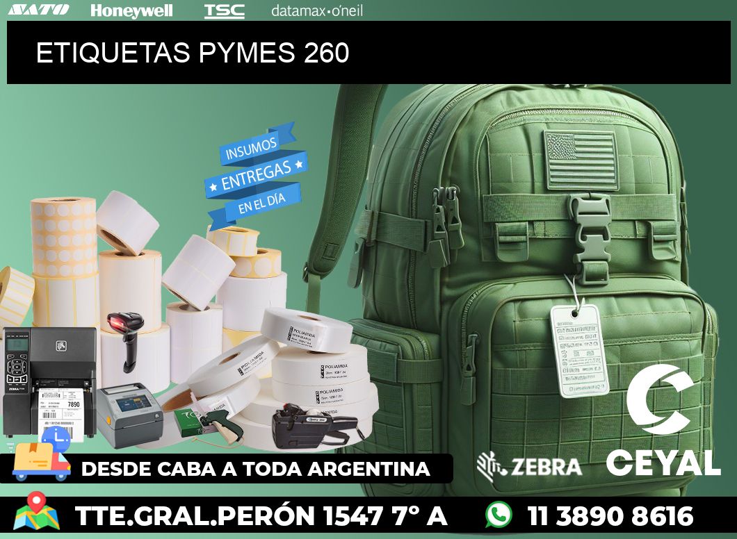 ETIQUETAS PYMES 260