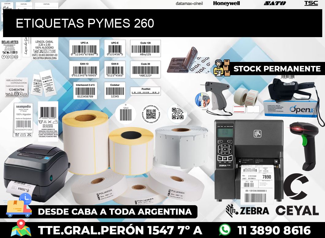 ETIQUETAS PYMES 260