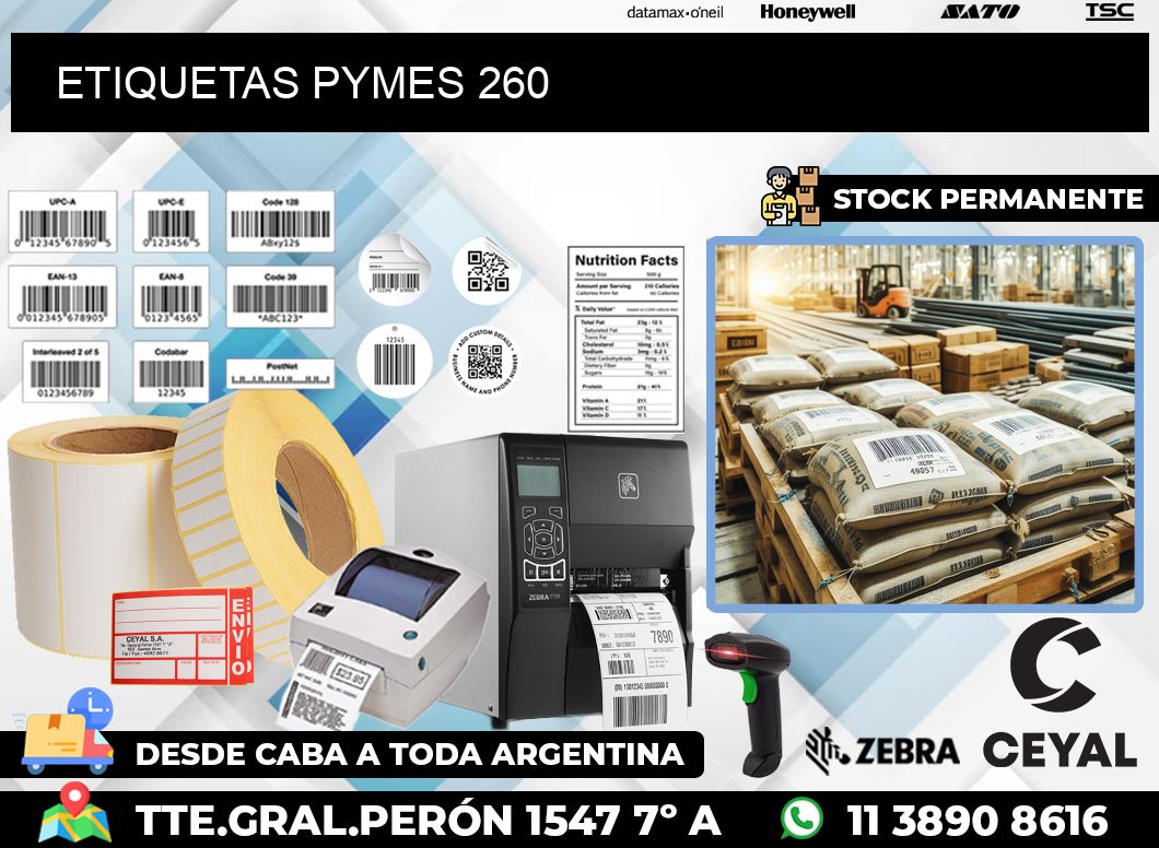 ETIQUETAS PYMES 260