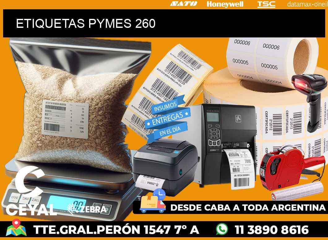 ETIQUETAS PYMES 260
