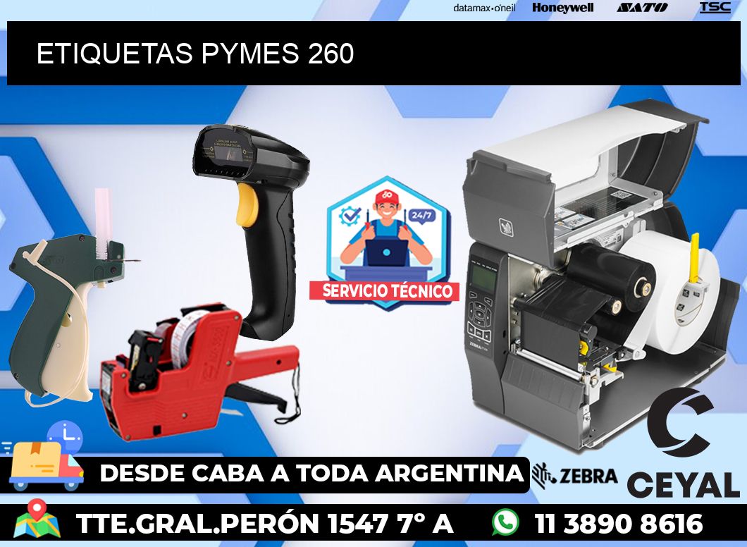 ETIQUETAS PYMES 260