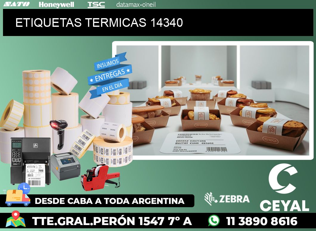 ETIQUETAS TERMICAS 14340