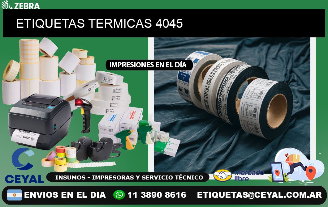 ETIQUETAS TERMICAS 4045