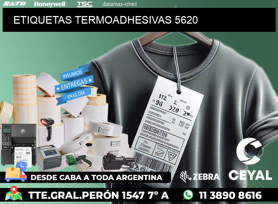 ETIQUETAS TERMOADHESIVAS 5620