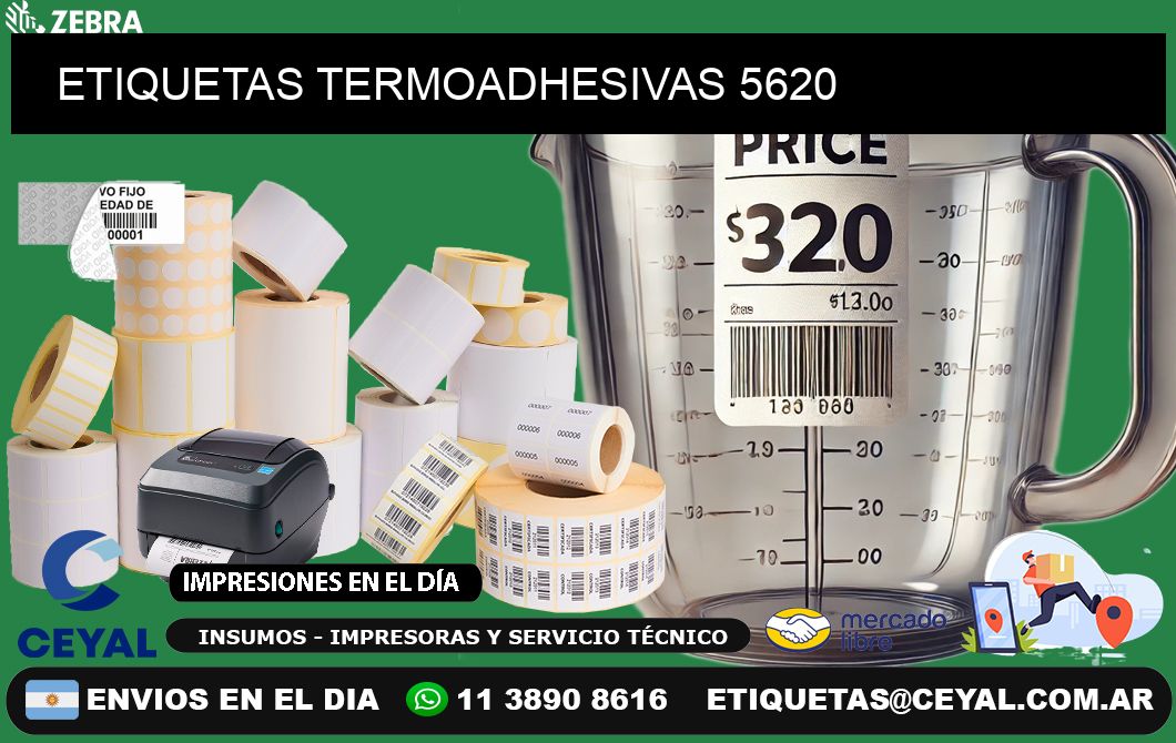 ETIQUETAS TERMOADHESIVAS 5620