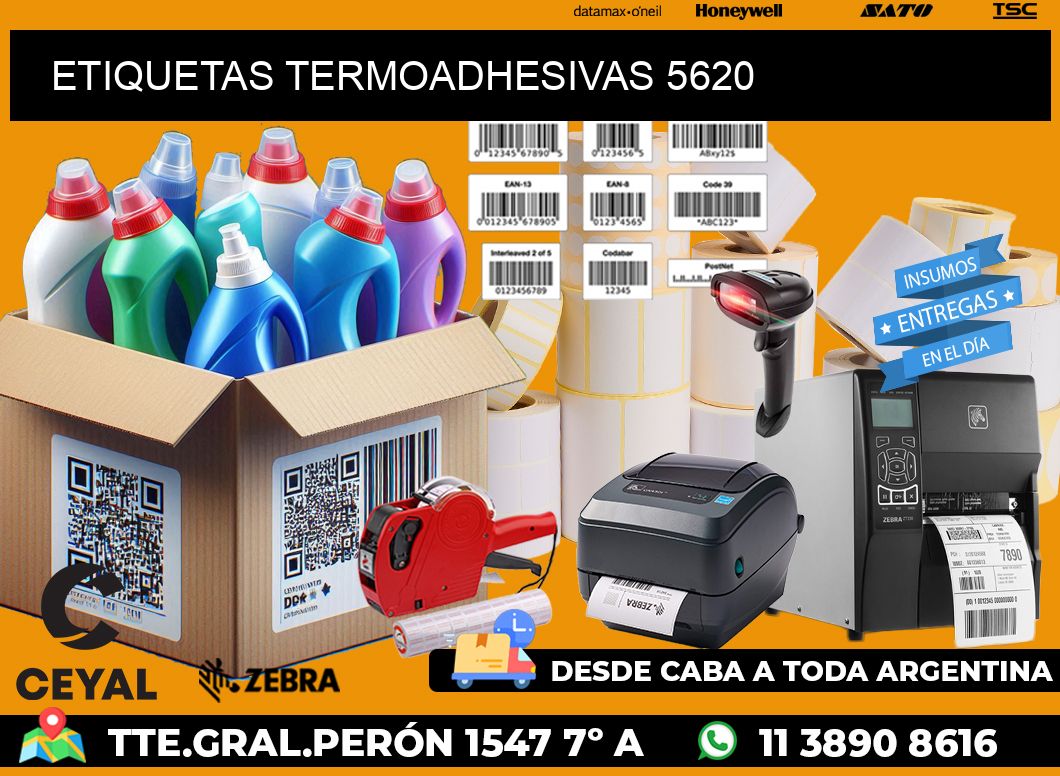 ETIQUETAS TERMOADHESIVAS 5620