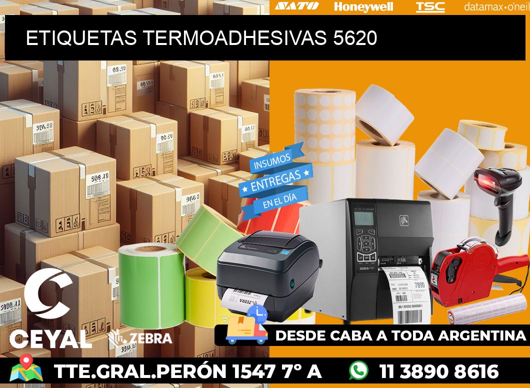 ETIQUETAS TERMOADHESIVAS 5620