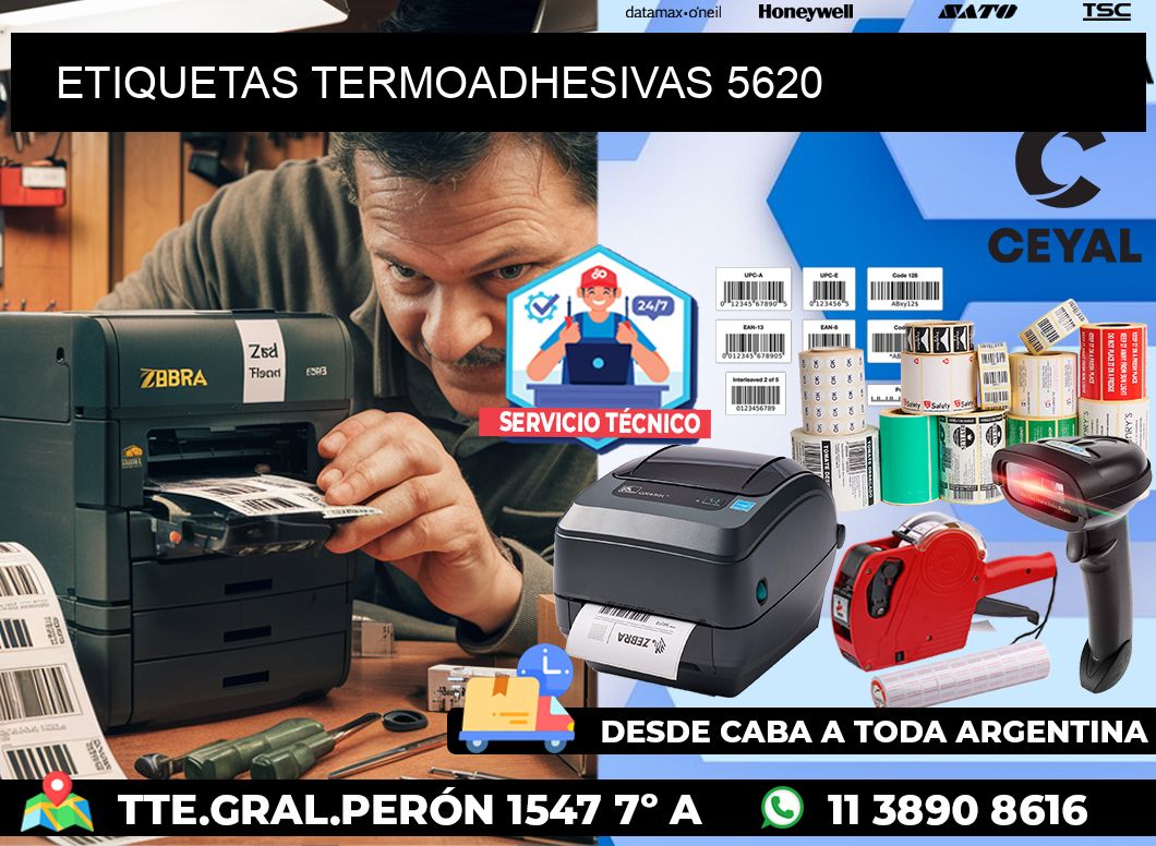 ETIQUETAS TERMOADHESIVAS 5620
