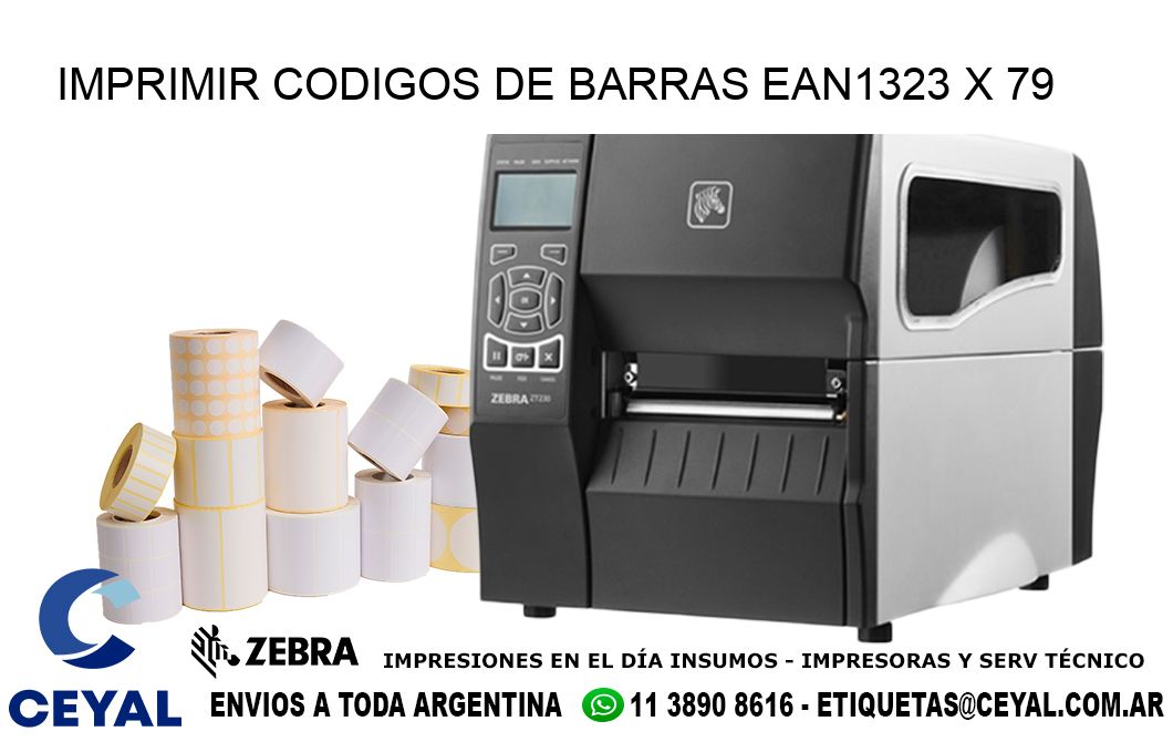 IMPRIMIR CODIGOS DE BARRAS EAN1323 x 79