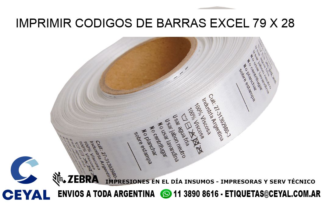 IMPRIMIR CODIGOS DE BARRAS EXCEL 79 x 28