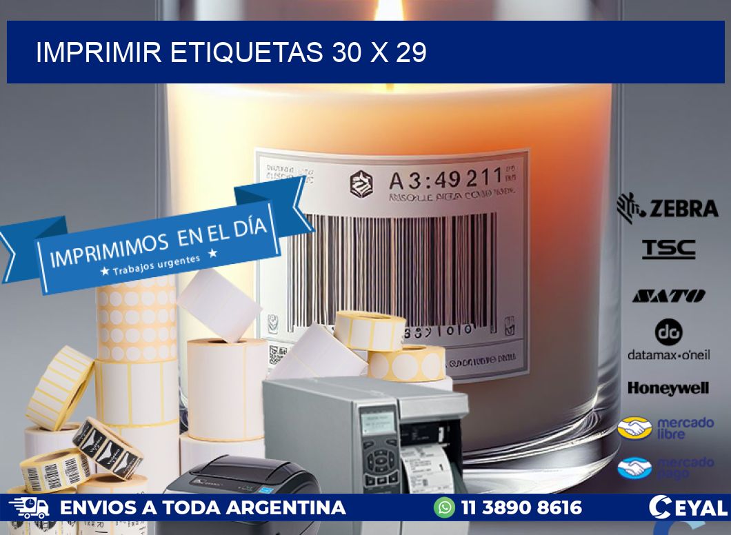 IMPRIMIR ETIQUETAS 30 x 29
