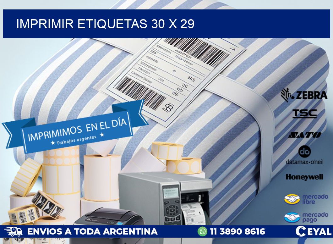 IMPRIMIR ETIQUETAS 30 x 29