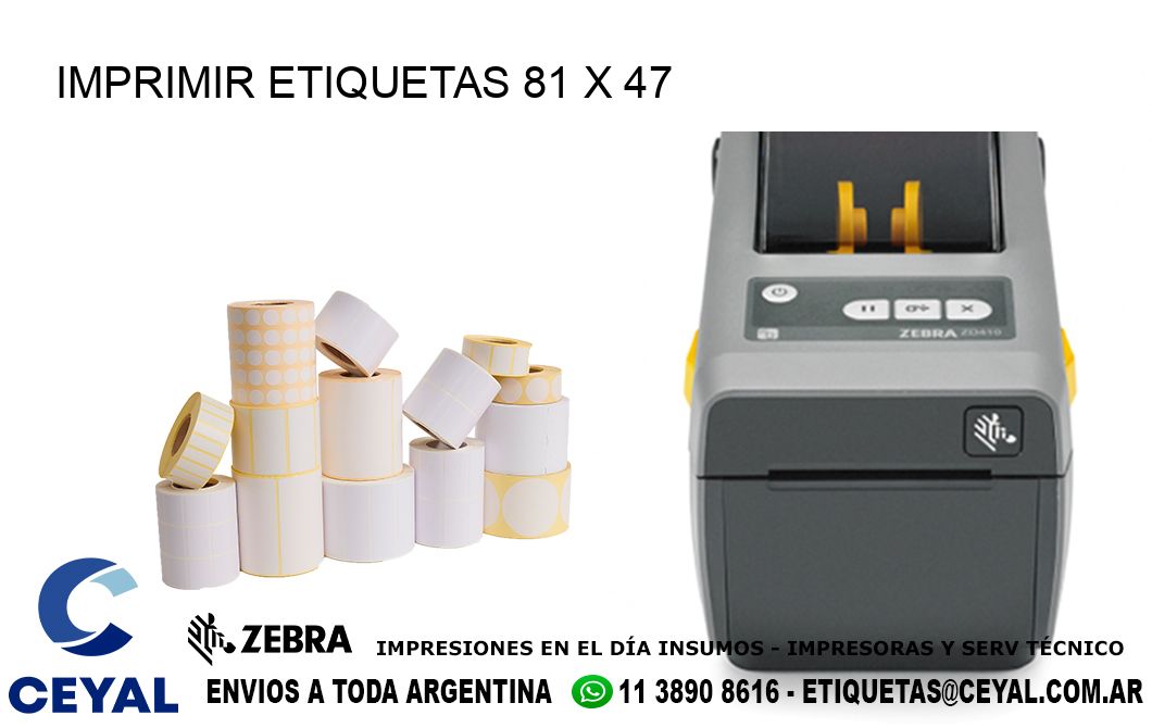 IMPRIMIR ETIQUETAS 81 x 47